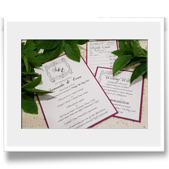 Hand Crafted with graphic design invitation