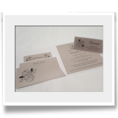 Hand Crafted invitation with pocket