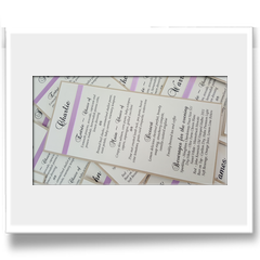 Hand crafted Personalised DL Menus