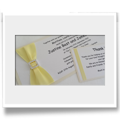 hand crafted customised invitation