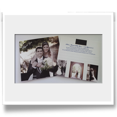 Square photo wedding thank you card
