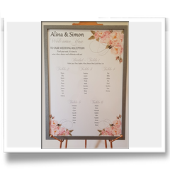 Signage A2 Table Seating Plan